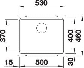 Мойка BLANCO ETAGON 500-U SILGRANIT (for Coloured Components)