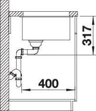 Мойка BLANCO ETAGON 500-U SILGRANIT (for Coloured Components)