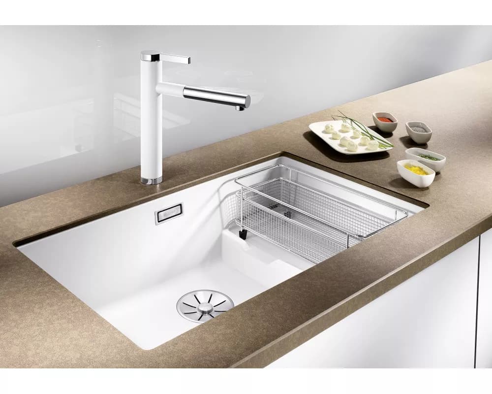 Мойка BLANCO SUBLINE 700-U Level SILGRANIT с корзинкой